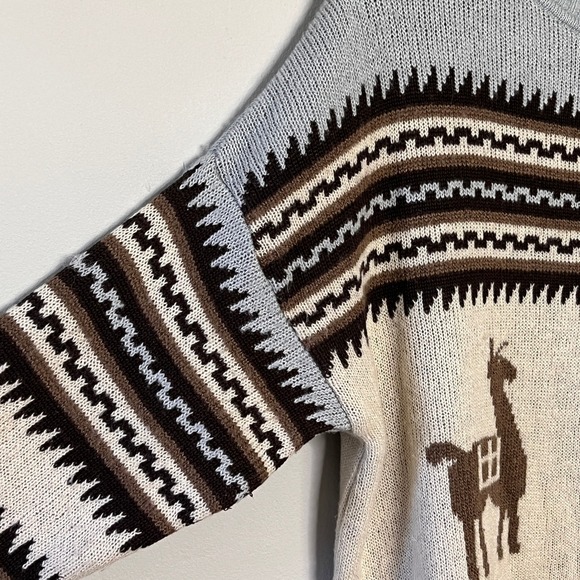 Jen's Pirate Booty Sun Valley Sweater Storm Lama Oversized S Cozy Boho Thick - Picture 7 of 11